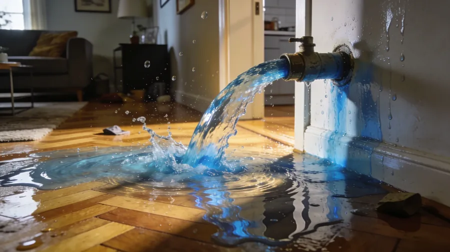 Rohrbruch in der Wohnung